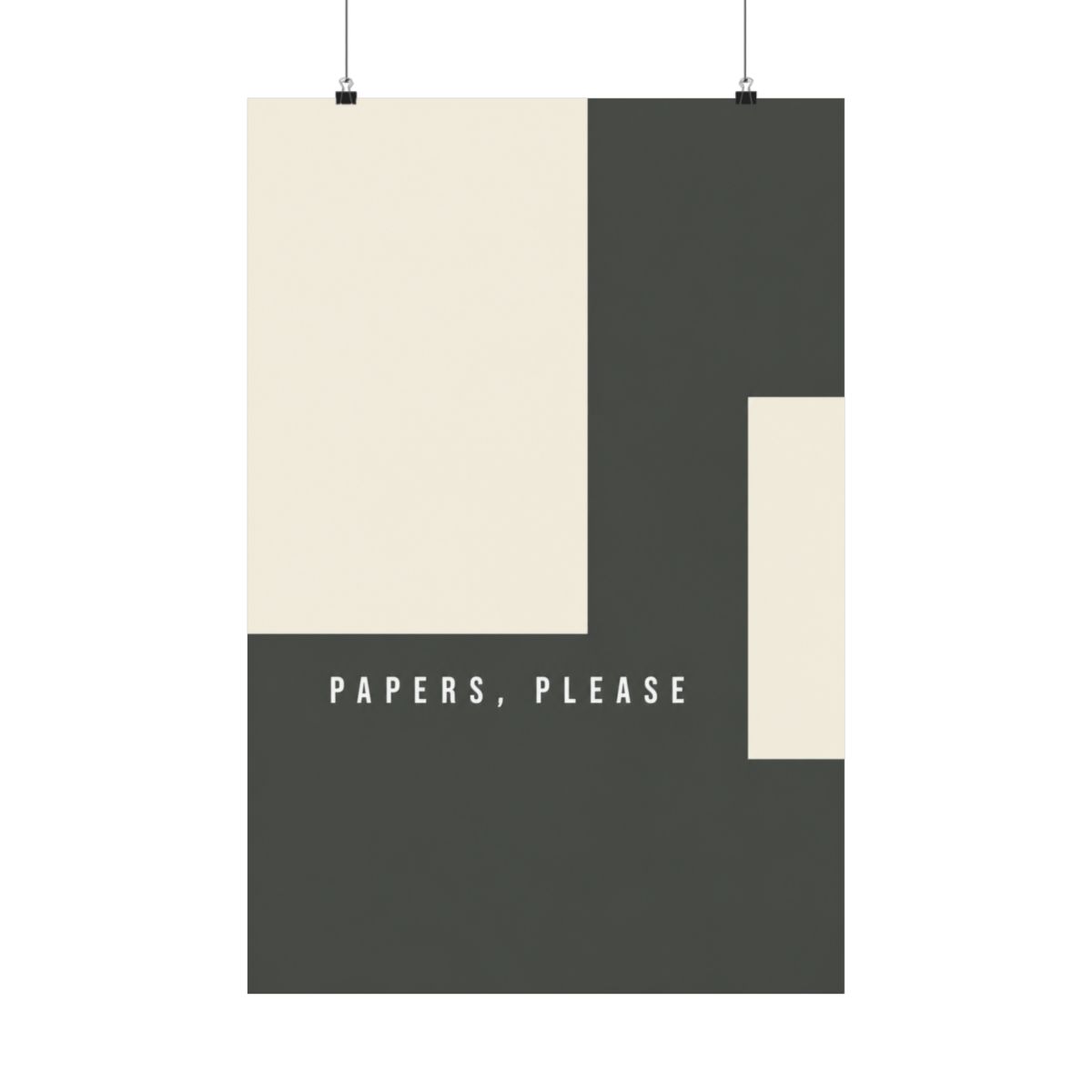 Papers, Please - Minimalist Video Game Poster Design - Official posters merchandise