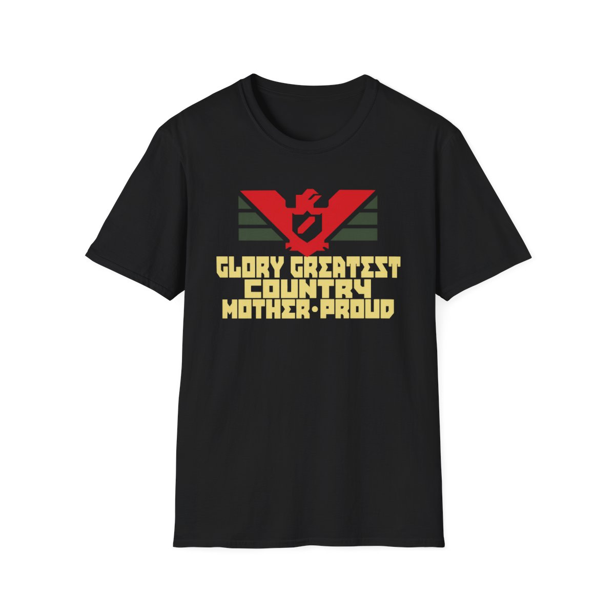 Glory Greatest Country Mother Proud T-Shirt | Retro Eagle Graphic | Papers, Please Video Game Merch