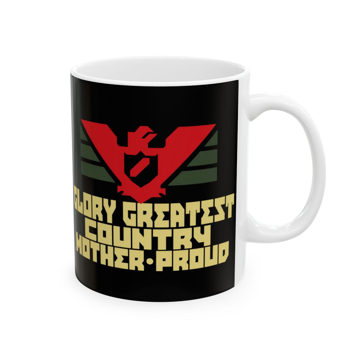 Glory to the Cold Mother Mug | Ceramic Coffee Tea Cup | Papers, Please Video Game Merch