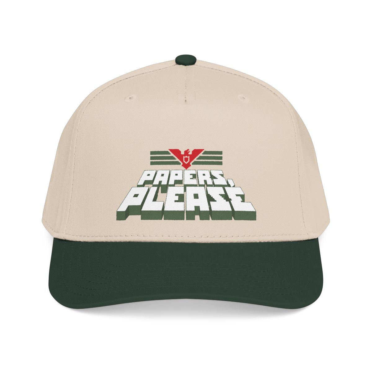 Paper Please Video Game Graphic Baseball Cap | Papers, Please Video Game Merch - Official Hats & Caps merchandise